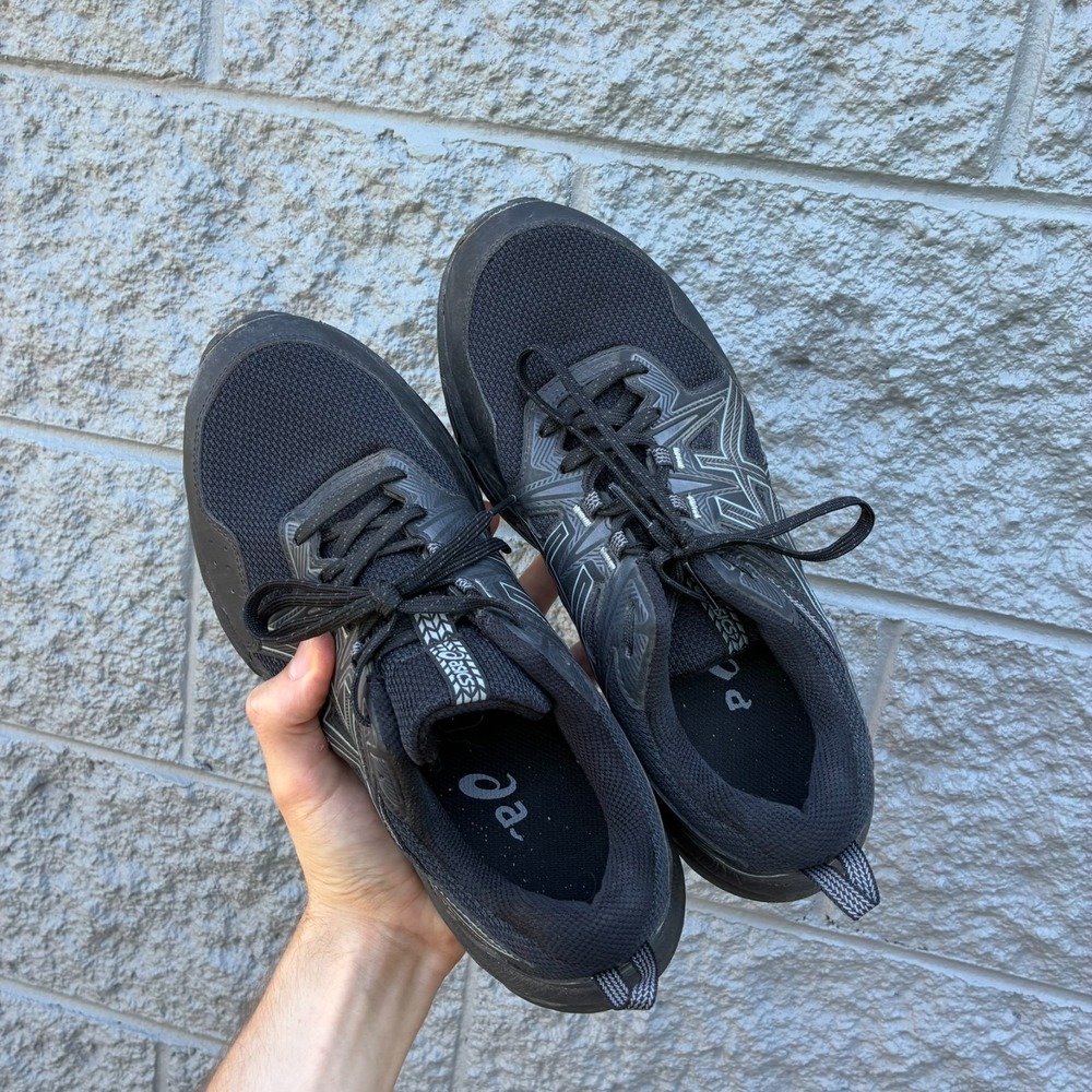 ASICS GEL-Venture 8 Men's Trail Running Shoes Black Size 9.5 Extra Wide